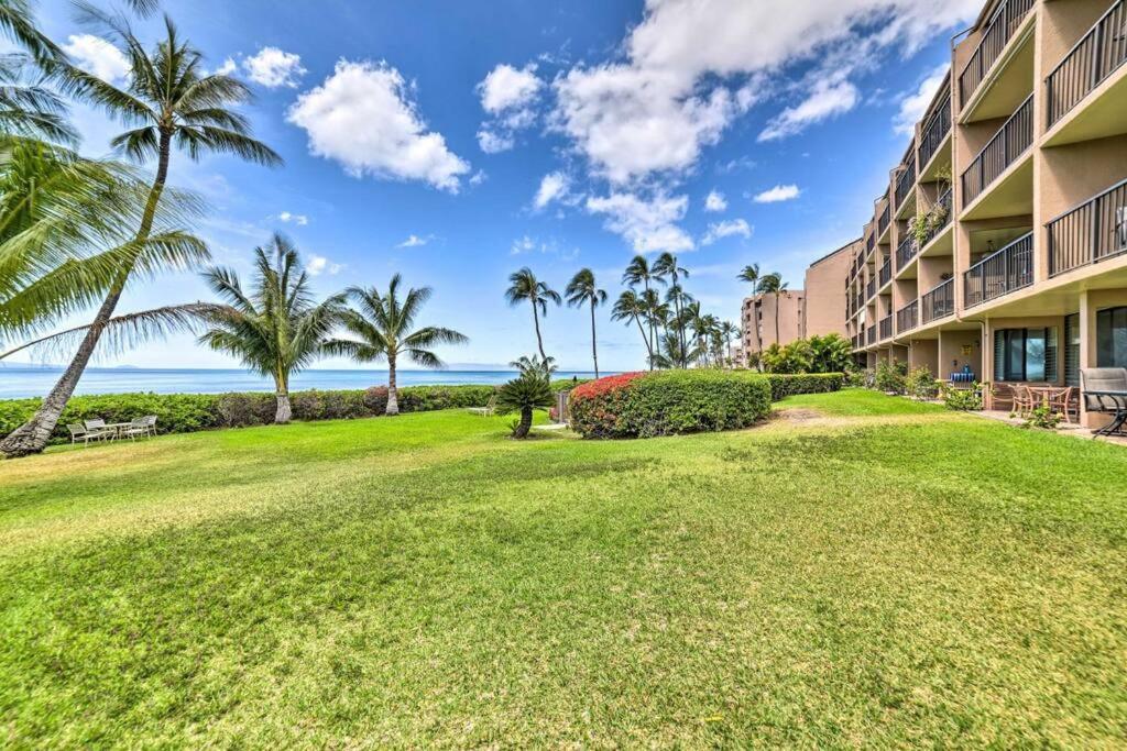 Stunning Maui Direct Ocean Front On The Beach, Walk To Beach From Condo, Watch Turtles, Whales, Ac In All Rooms Ocean View Pool And Spa Wailuku المظهر الخارجي الصورة