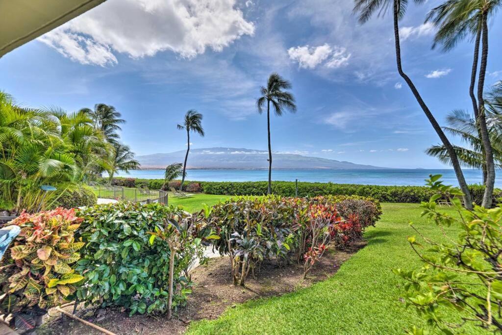 Stunning Maui Direct Ocean Front On The Beach, Walk To Beach From Condo, Watch Turtles, Whales, Ac In All Rooms Ocean View Pool And Spa Wailuku المظهر الخارجي الصورة